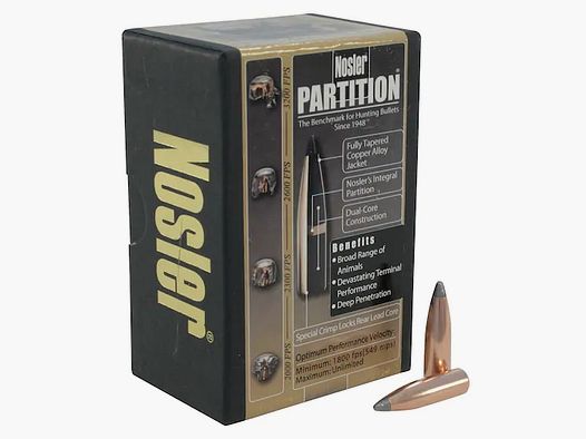 Proiettile Nosler Partition 7mm/.284 140GR Spitzer 50 pezzi