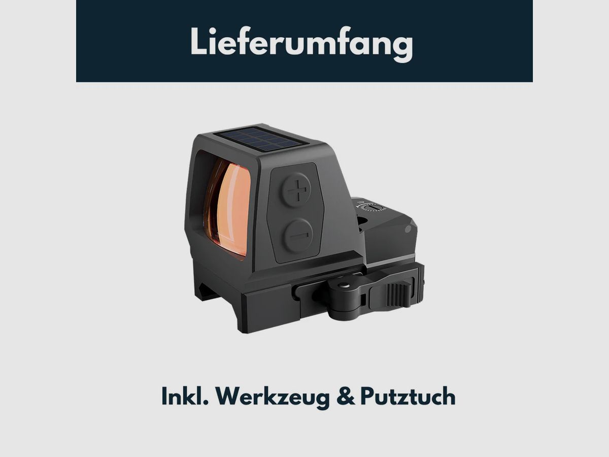 Vector Optics SCRD-SM44 Frenzy Plus F3 1x22x32 Red Dot Sight Solar