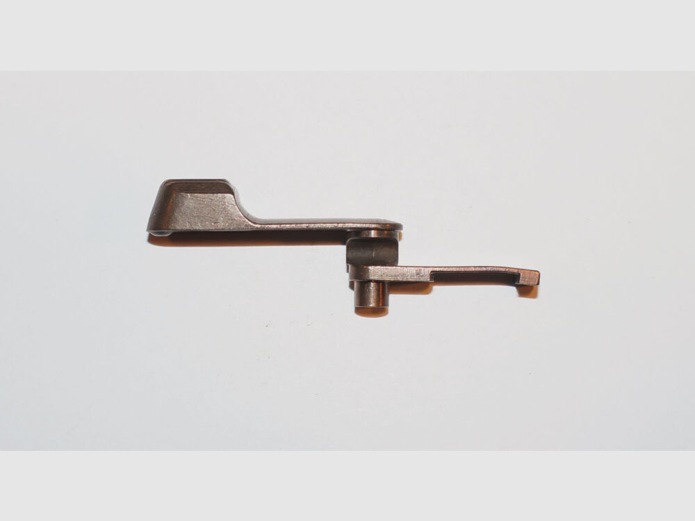 Waffenfabrik Bern Gebraucht Sperrhebel für Schweizer Ordonnanzpistole Parabellum 1906, Kal. 7,65mmPara, W+F P08