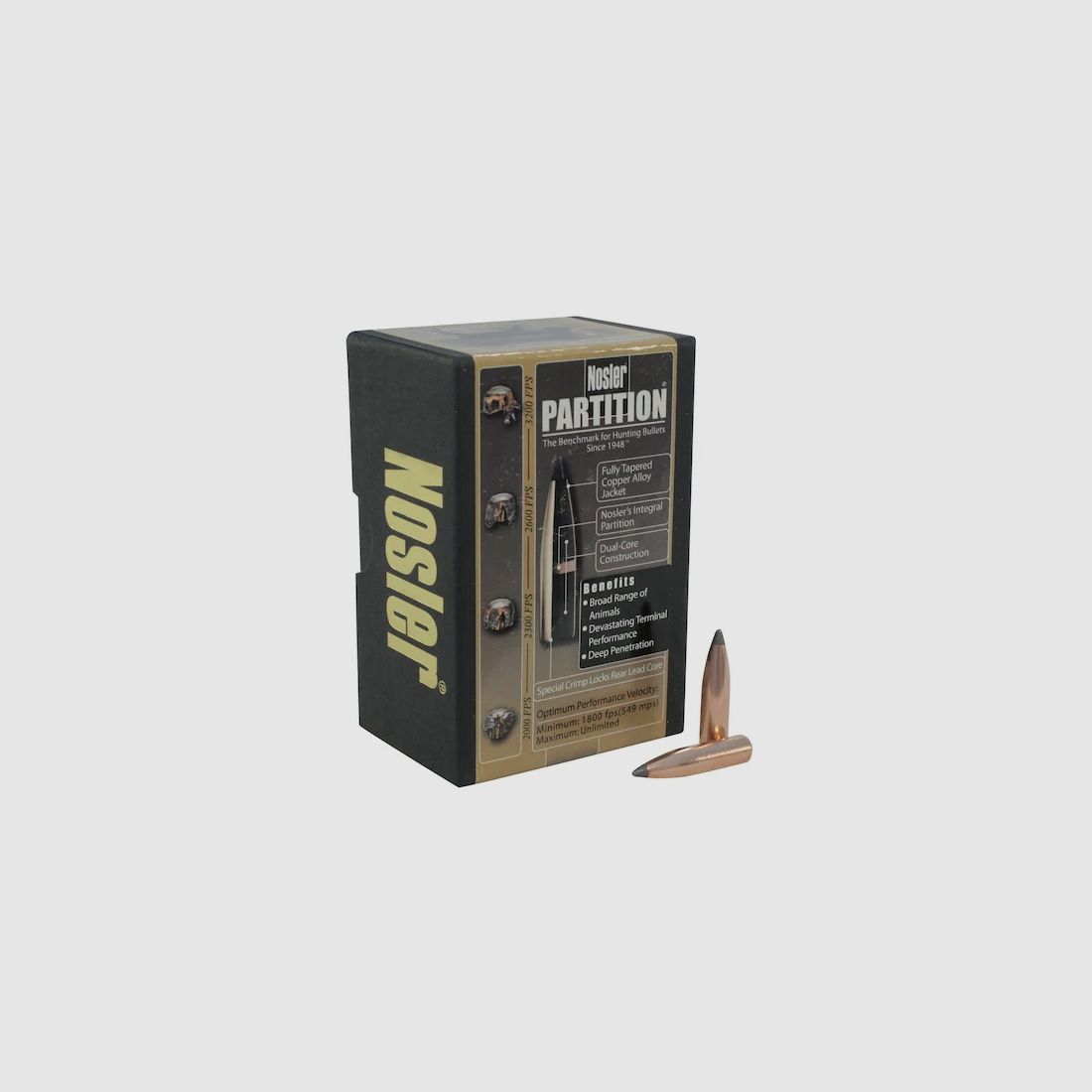 Nosler Geschoss Partition .25/.257 120GR Spitzer 50 Stück