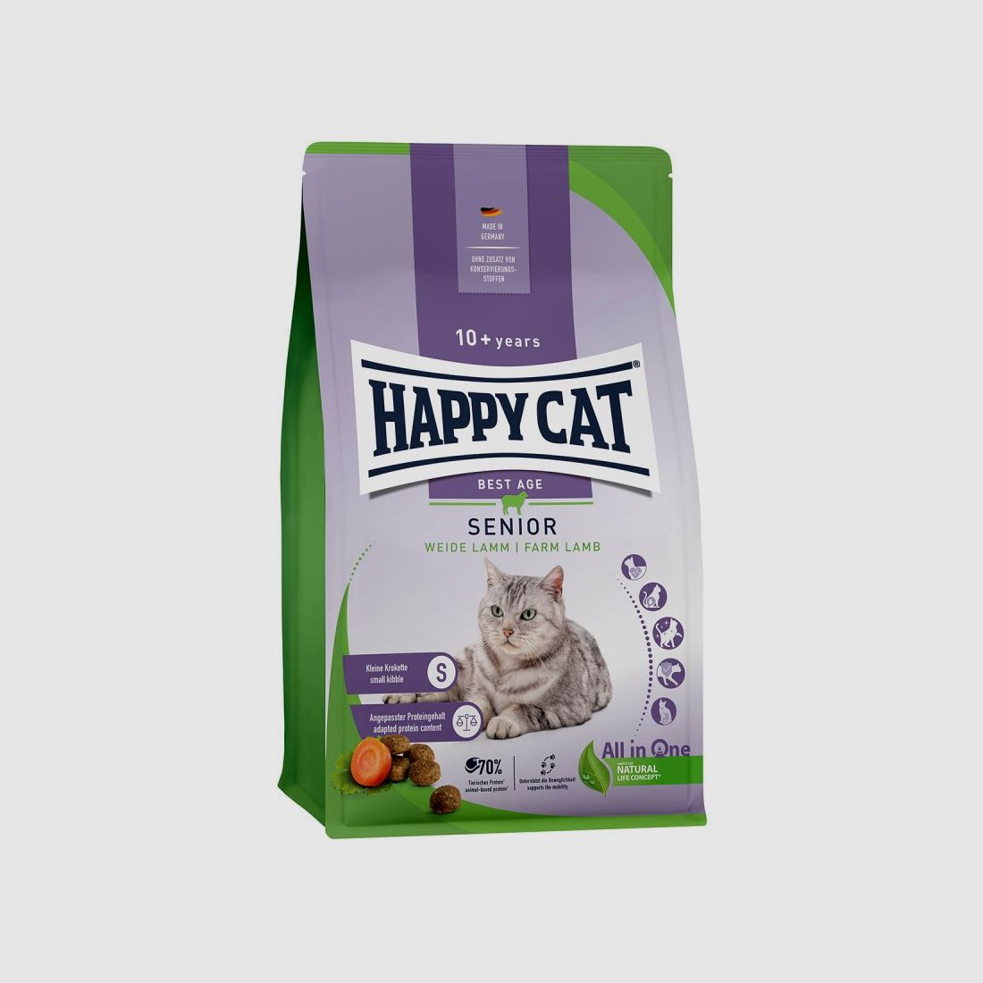 Happy Cat Katzen Trockenfutter Senior Weide Lamm 1,3 kg
