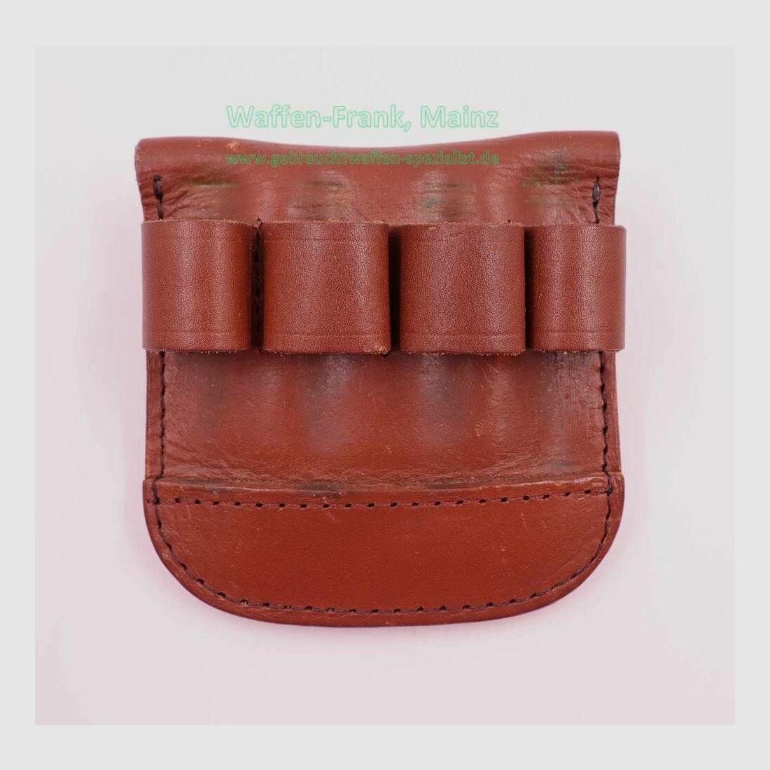 Unknown manufacturer leather cartridge case for shot and bullet