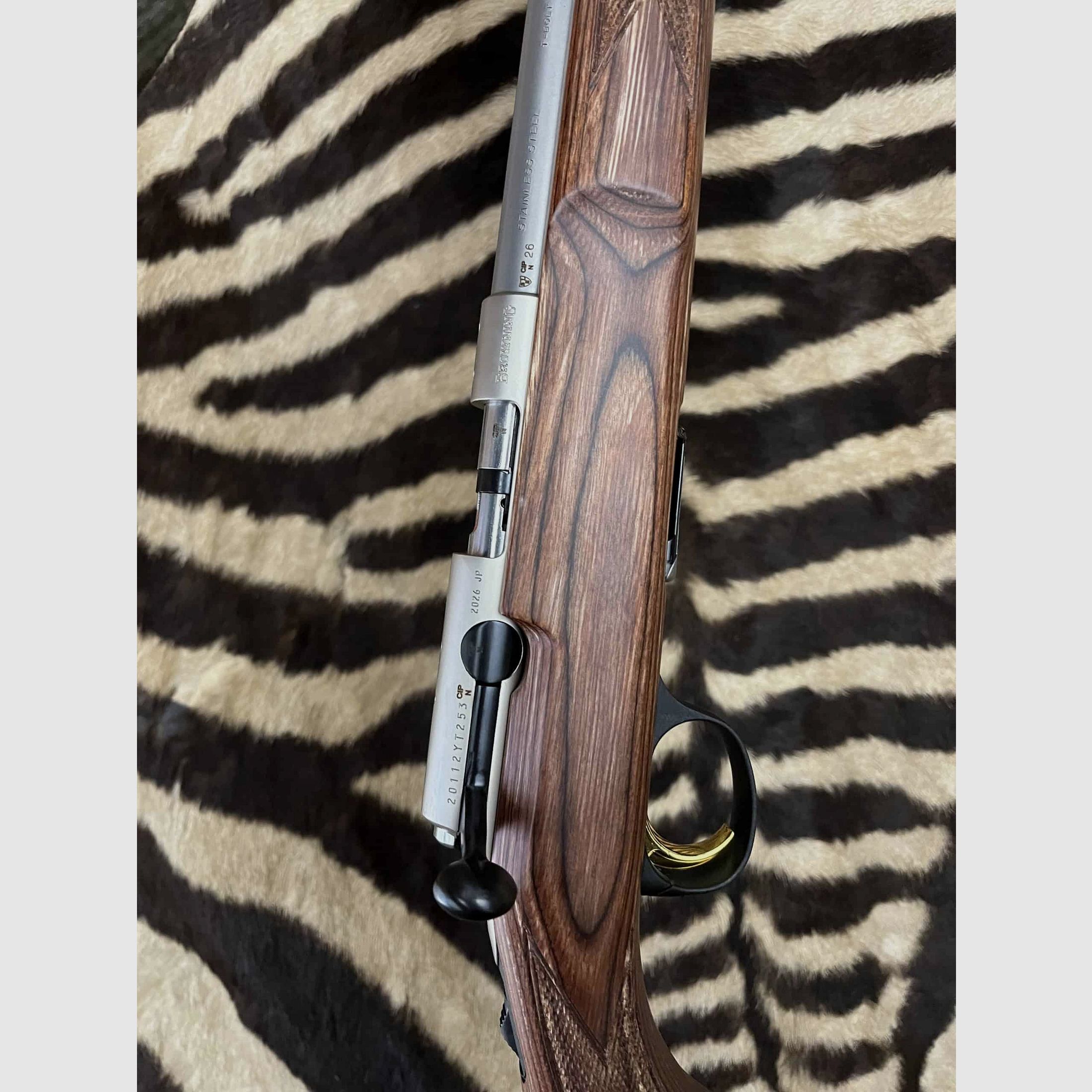 Geradezugrepetierer BROWNING T-Bolt Target Varmint braun laminiert Kal. 17HMR 49cm Gewinde –, Bild 9 von 11