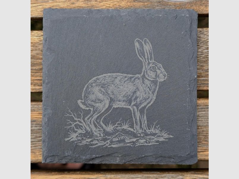 Hunting-themed slate coasters for hunters
