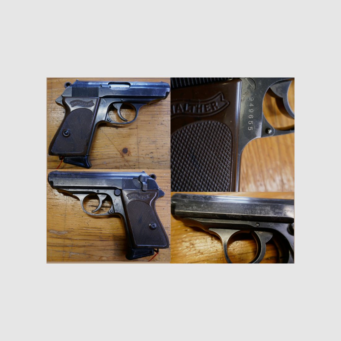 Orig. frühe Walther PPK Zella Mehlis 90° Sicherung 1936 nummerngleich 7,65 Browning .32ACP WH