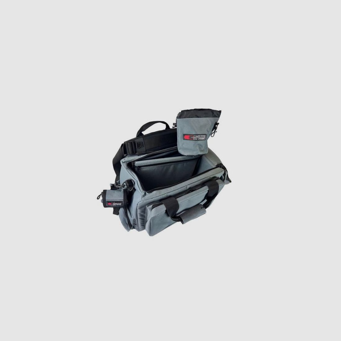 CED Schießsporttasche RangeBag DeLuxe: 2-4 Pistolen 54x36x28cm  Grey/grau