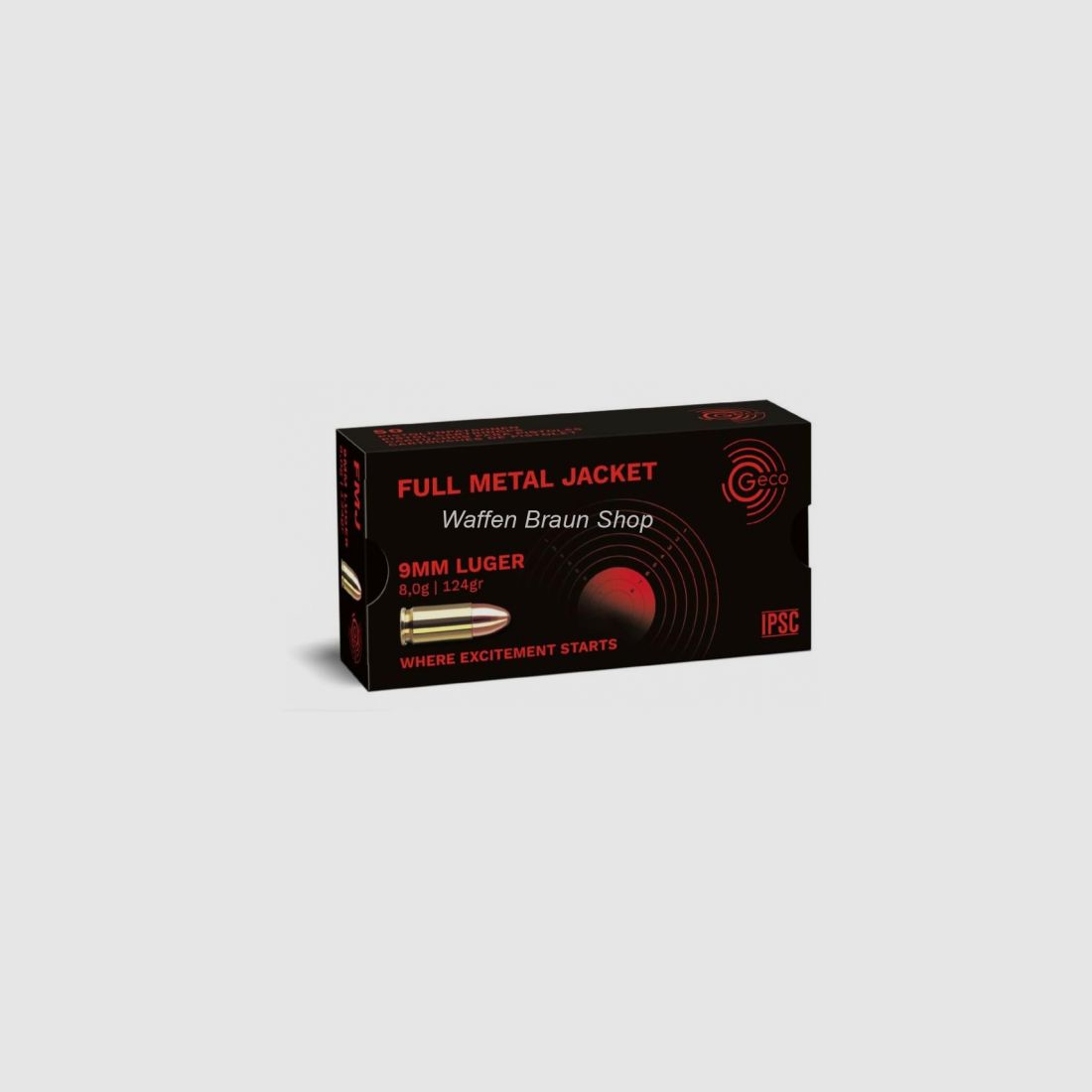 GECO PATR 9MM LUGER VM 124 grain 50 Stück