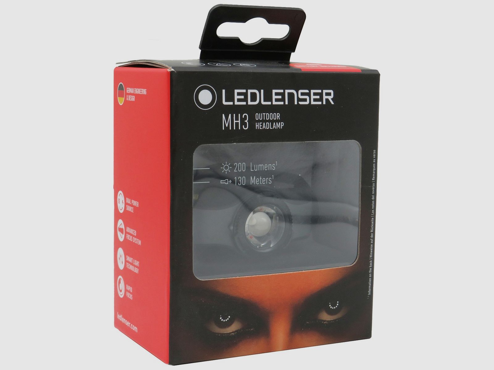 Ledlenser MH3 Grau/Schwarz Stirnlampe, Bild 6 von 6