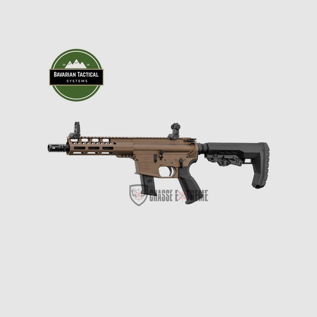 Carabina AR9 BAVARIAN TACTICAL BTS9 8.3'' Cal. 9x19 Cerakote Bronze, immagine 4 di 4