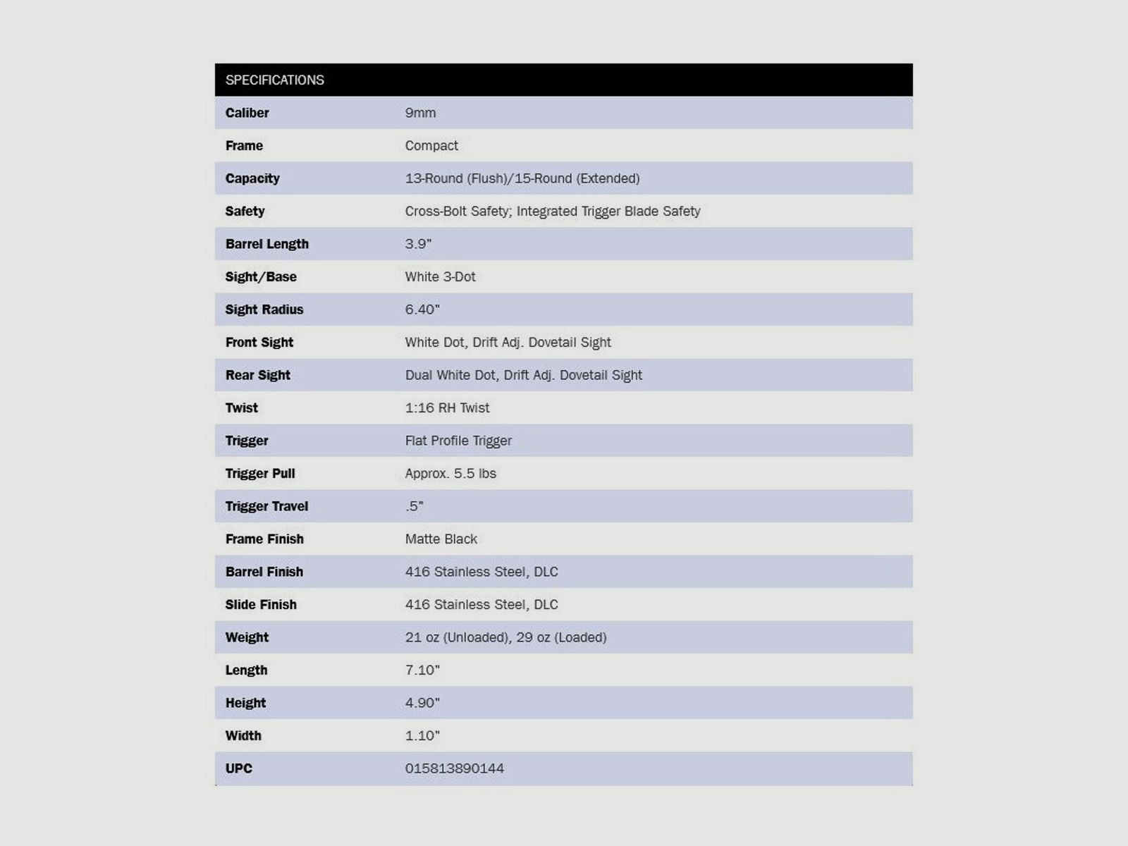 Mossberg MC2c Black 3,9" (9 Zoll) C.B Safety 9mmLuger