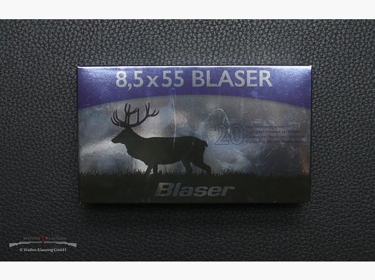 20 Schuss 8,5x55 Blaser Nosler Accu Bond 180 Gr.