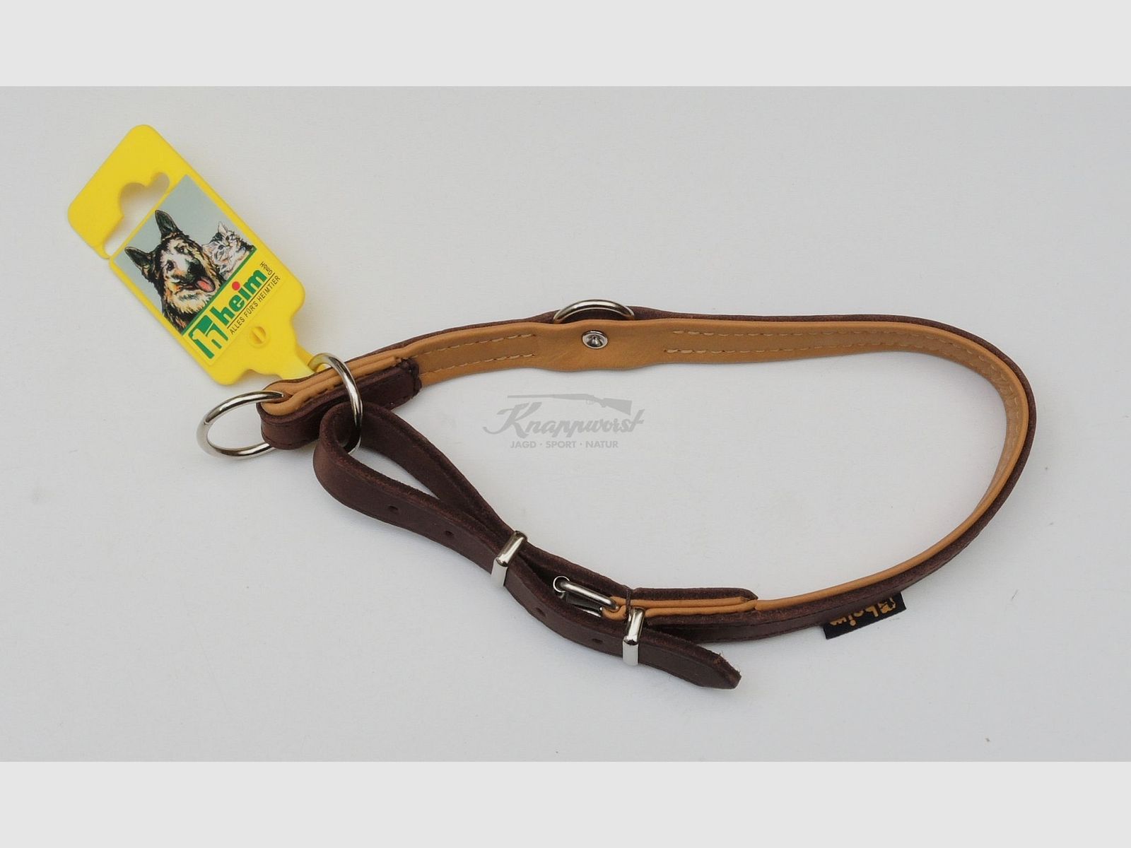 Würger mit Stopper braun/natu Gr.35cm