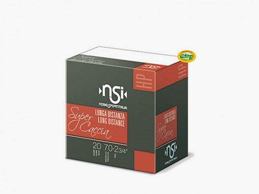 NOBEL Patronen Super Caccia Long Distance Kal.20 gr.31 pb.5/7 spezielle Tauben
