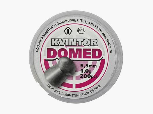 Kvintor Domed Kwintor Domed Blei Diabolo Diabolos Flachkopfdiabolos 5,5 mm (.22) 200 Stück 1 g