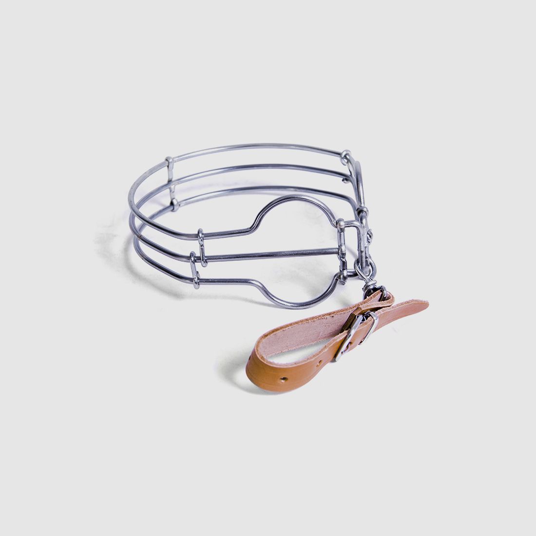 Double ring leather belt pouch