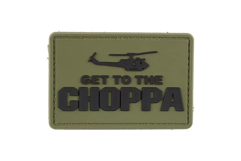 Naszywka 3D - Get to the Choppa - oliwkowa, zdjęcie 2 z 2