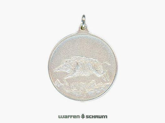 Steinhauer&Lück Jagdmedaille Keiler 40 mm versilbert
