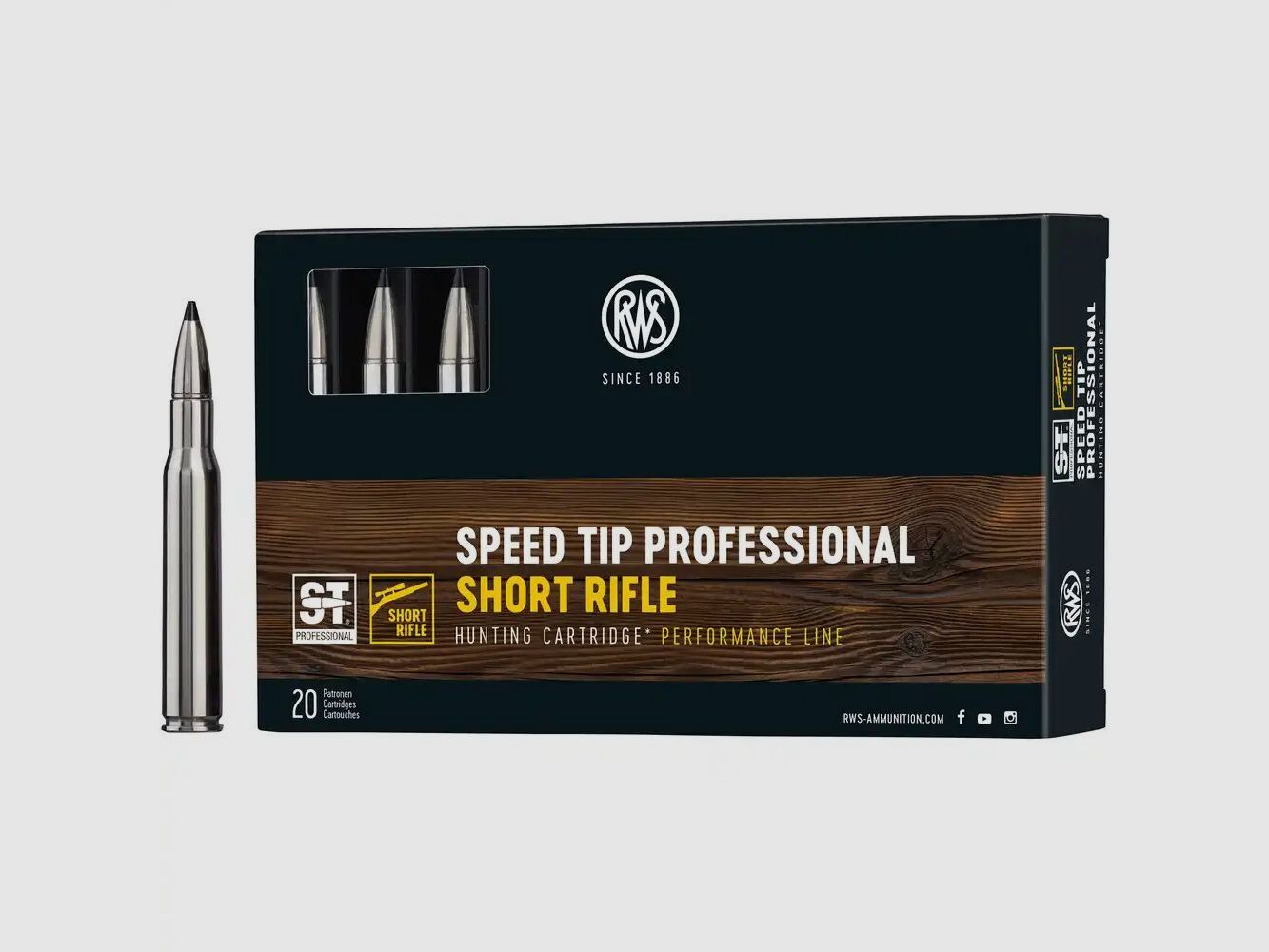 RWS Speed Tip Pro Rifle Corto 165grs - 20Pzs