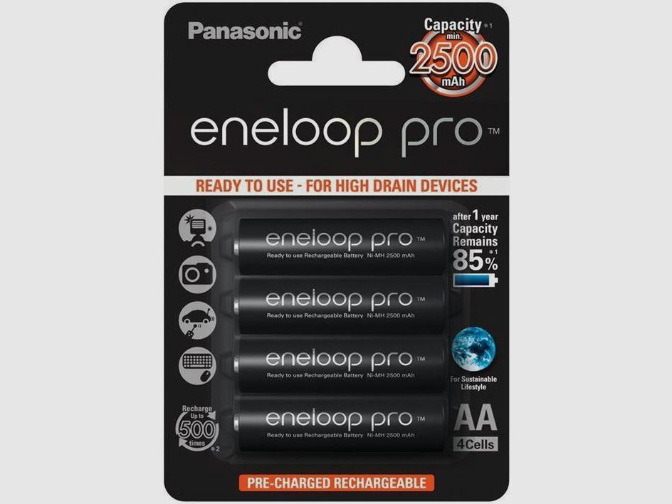 Panasonic Eneloop Pro R6/2500-mAh-Akku, Bild 1 von 2