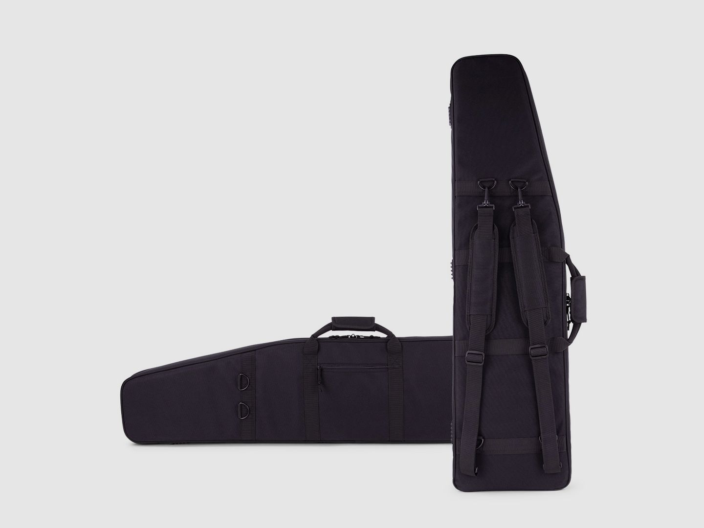 Winter Waffentasche W4 110 cm – wasserabweisend, abschließbar, abnehmbare Rucksackgurte (Night)