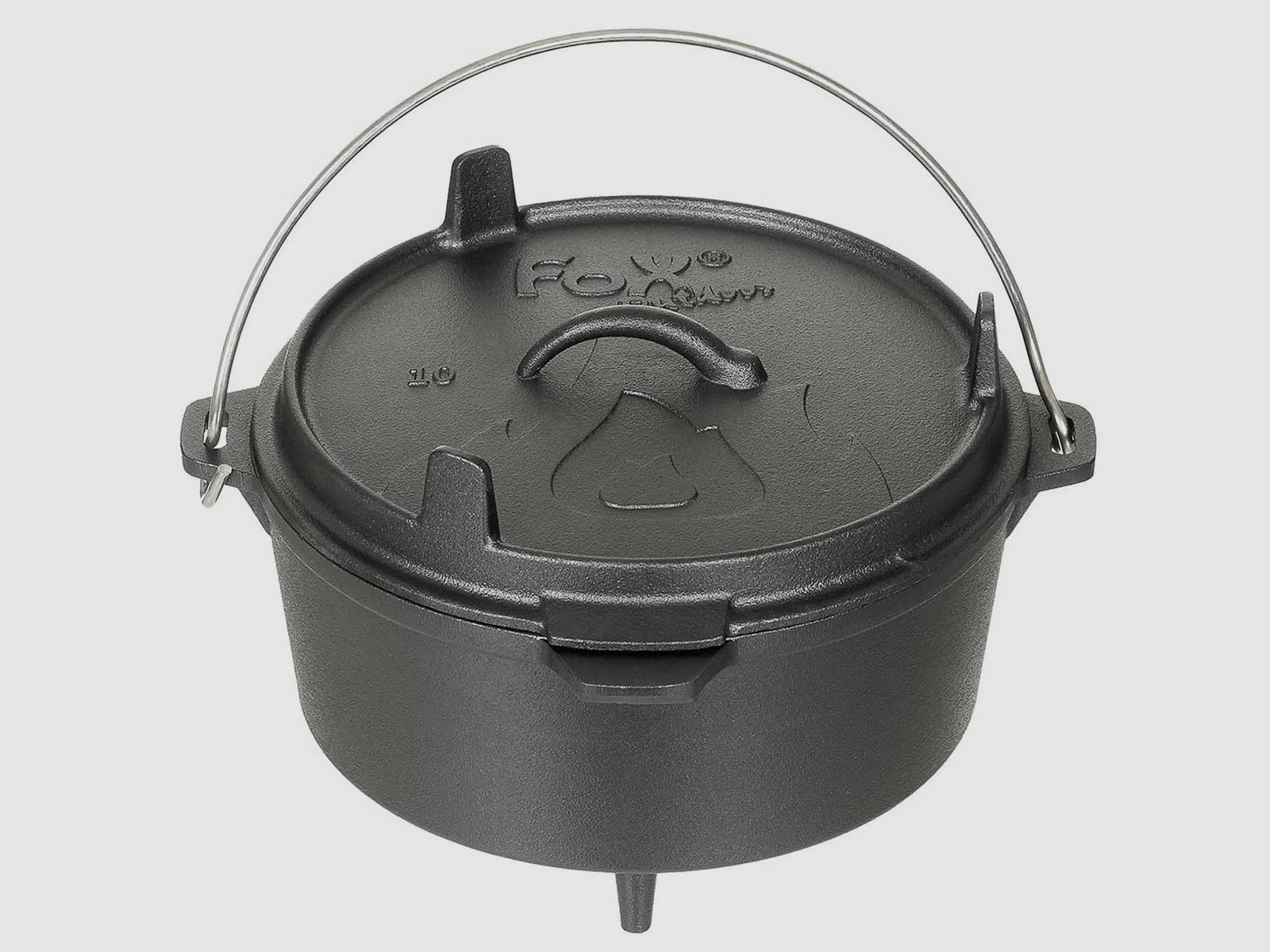 Fox Outdoor Feuertopf Dutch Oven Gusseisen 3.8 L