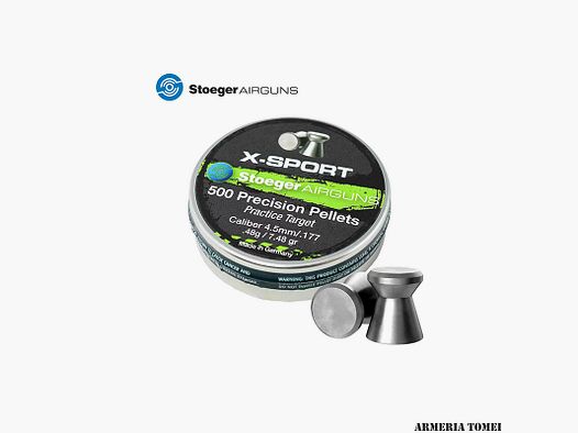 BULLETS AIR – STOEGER – X-SPORT 4.5mm / .177 .48g / 7.48gr (500pcs)