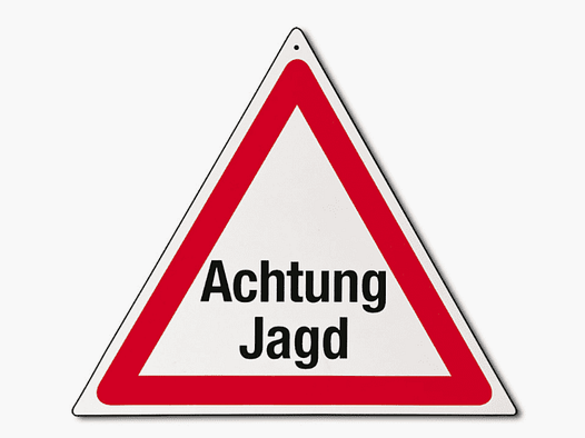 AKAH Trójkąt ostrzegawczy "Uwaga Polowanie"