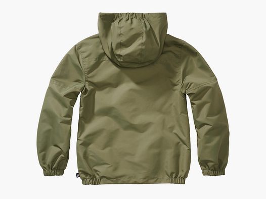 Brandit Kids Jacket Kids Summer Frontzip Windbreaker - Olive / 122/128