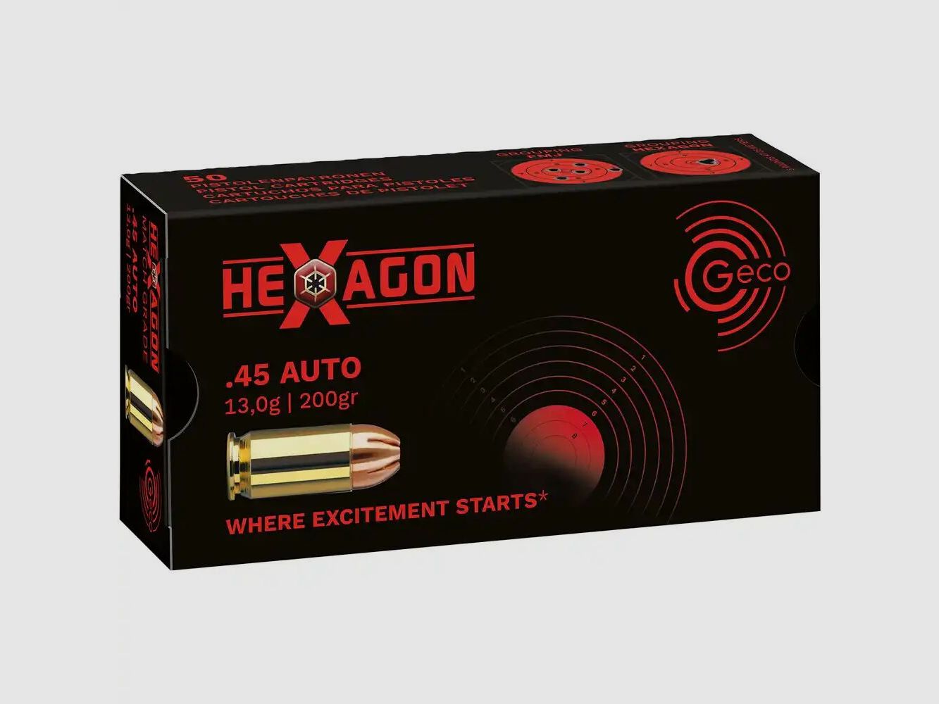 Geco Hexagone 200grs - 50pcs