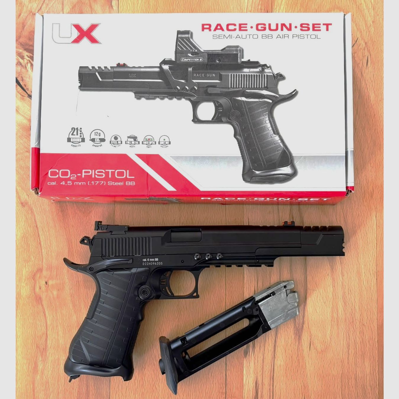 Umarex Race Gun en 6 mm BB Co2 como nuevo en caja original