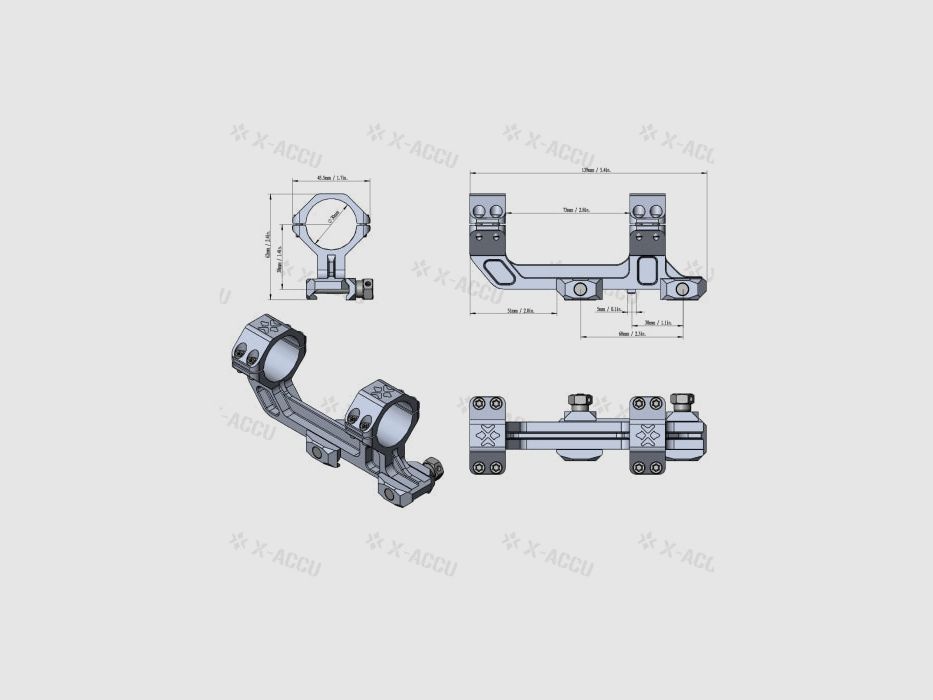 Montageringe Vector Optics Elite Picatinny 30mm 20MOA, Bild 8 von 8