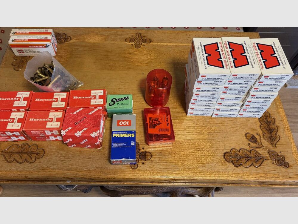 Marlin Model 375 including extensive reloading accessories! .375Win