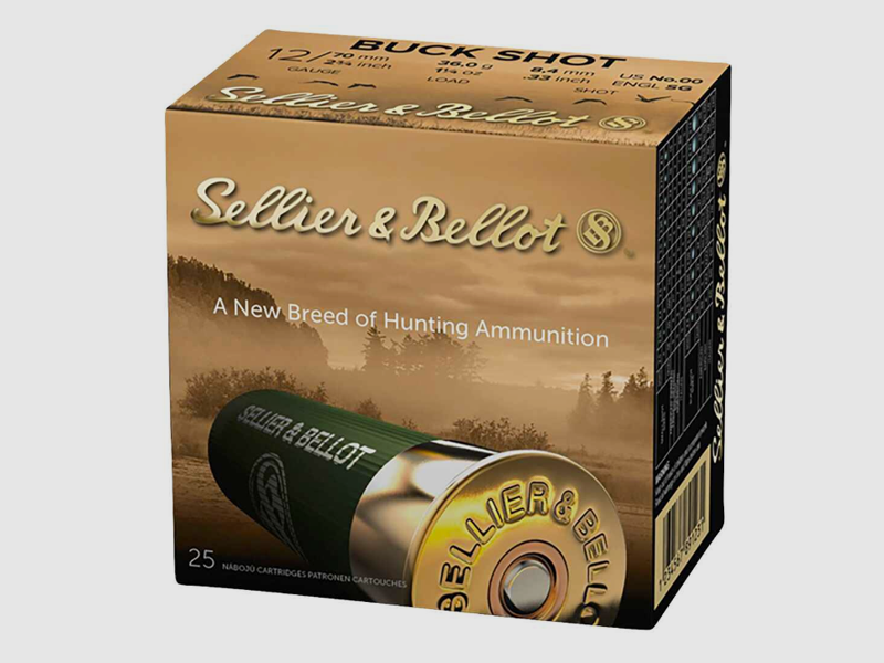 S&B 12/70 Buck Shot 36g 8,4mm 25 uds.