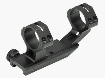 Weaver Tactical Thumb-Nut SPR montaggio a 1 pezzo in stile Picatinny con anelli Flattop AR-15 nero opaco 30mm