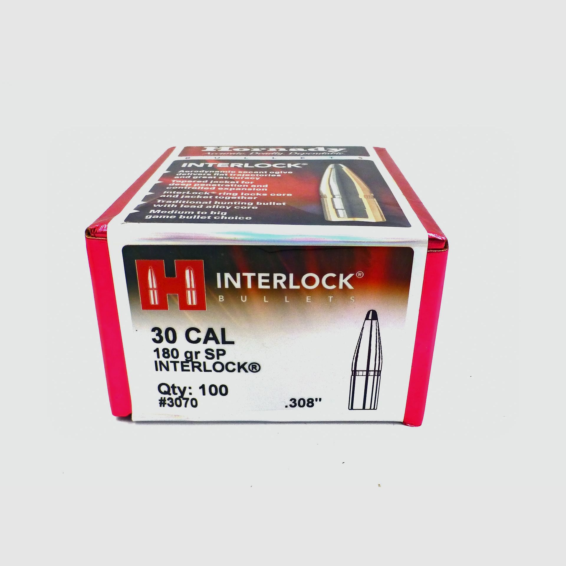 Projektile HORNADY Interlock .308 180gn RN
