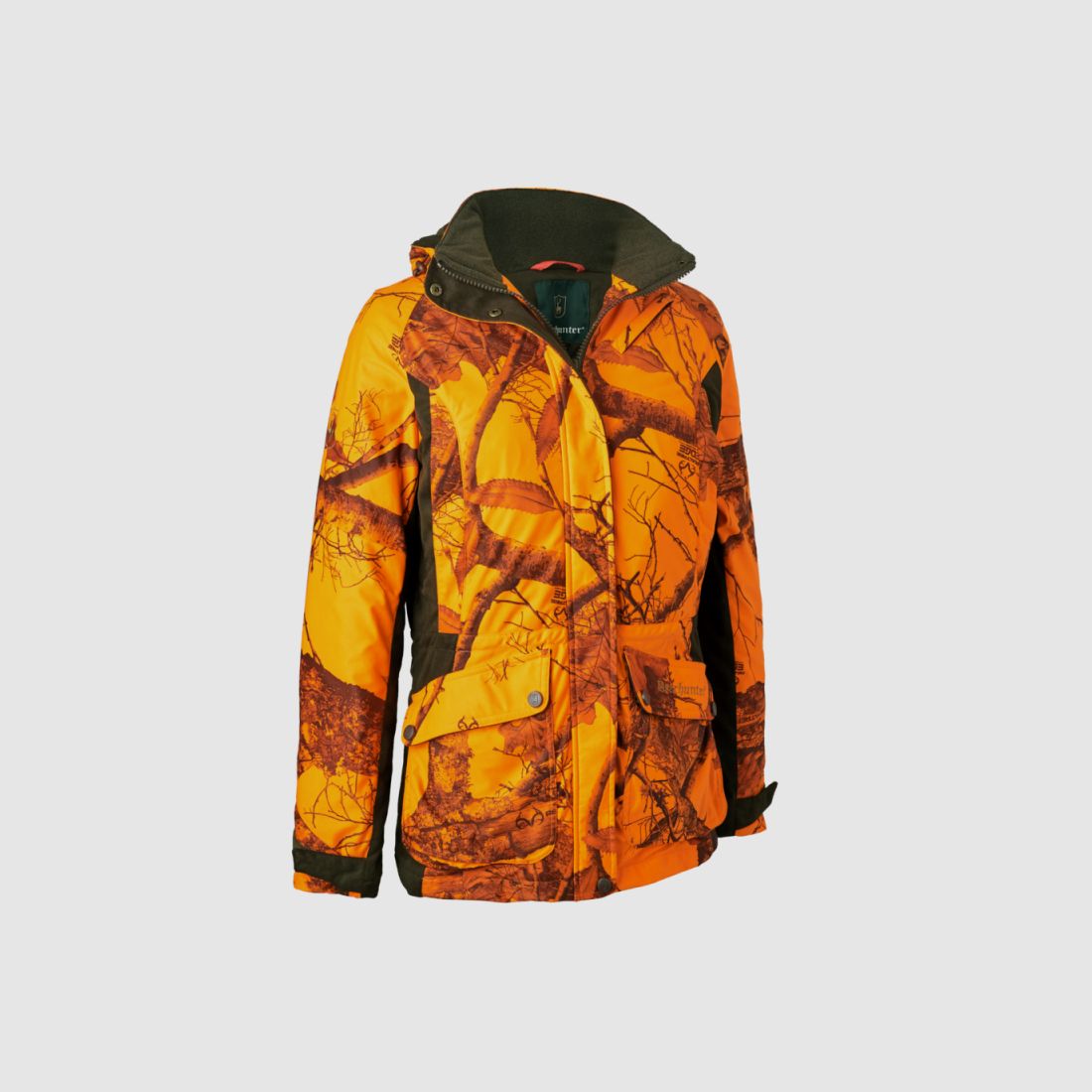 Deerhunter Damen Drückjagd Winterjacke Lady Estelle Realtree Edge orange