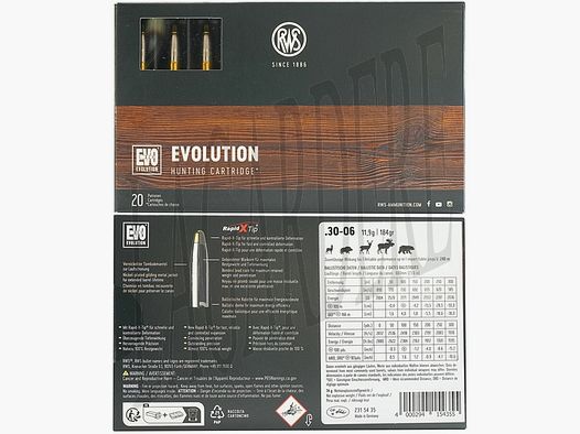 RWS EVO 11,9 G / 184 GRS (PATRONE)