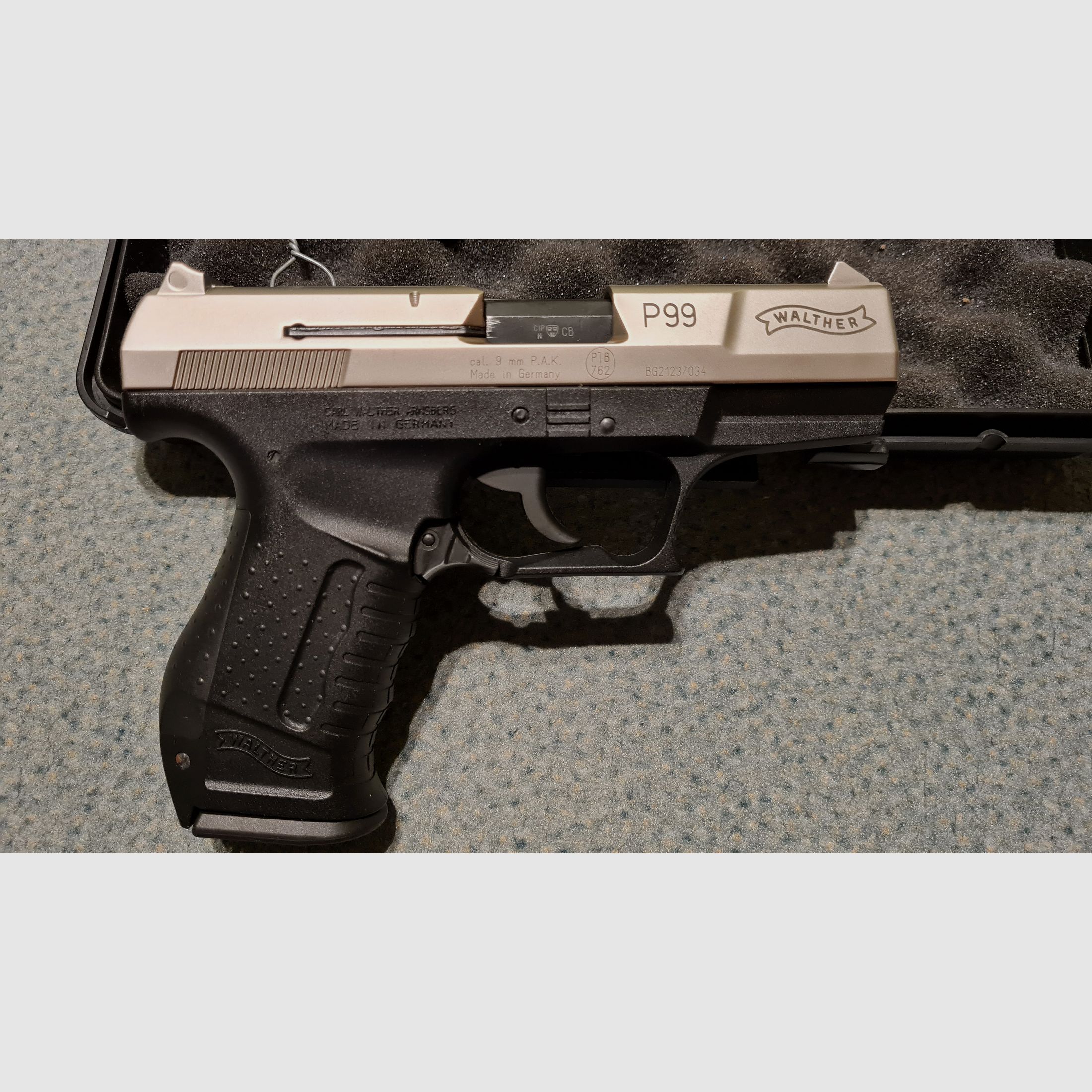 P99 Nickel, 9mm PAK