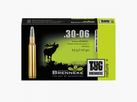 Brenneke .30-06 Sprg. 147GR TUG nature+ 20 cartridges