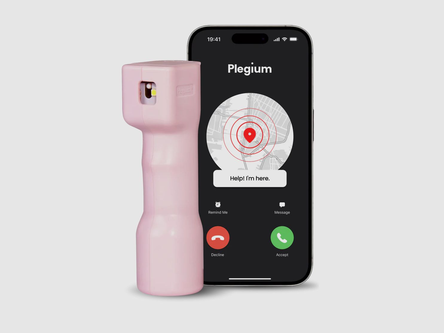 PLEGIUM SPRAY MIT PFEFFER FÜR PERSONENVERTEIDIGUNG SMART MINI ROSA, Bild 1 von 6