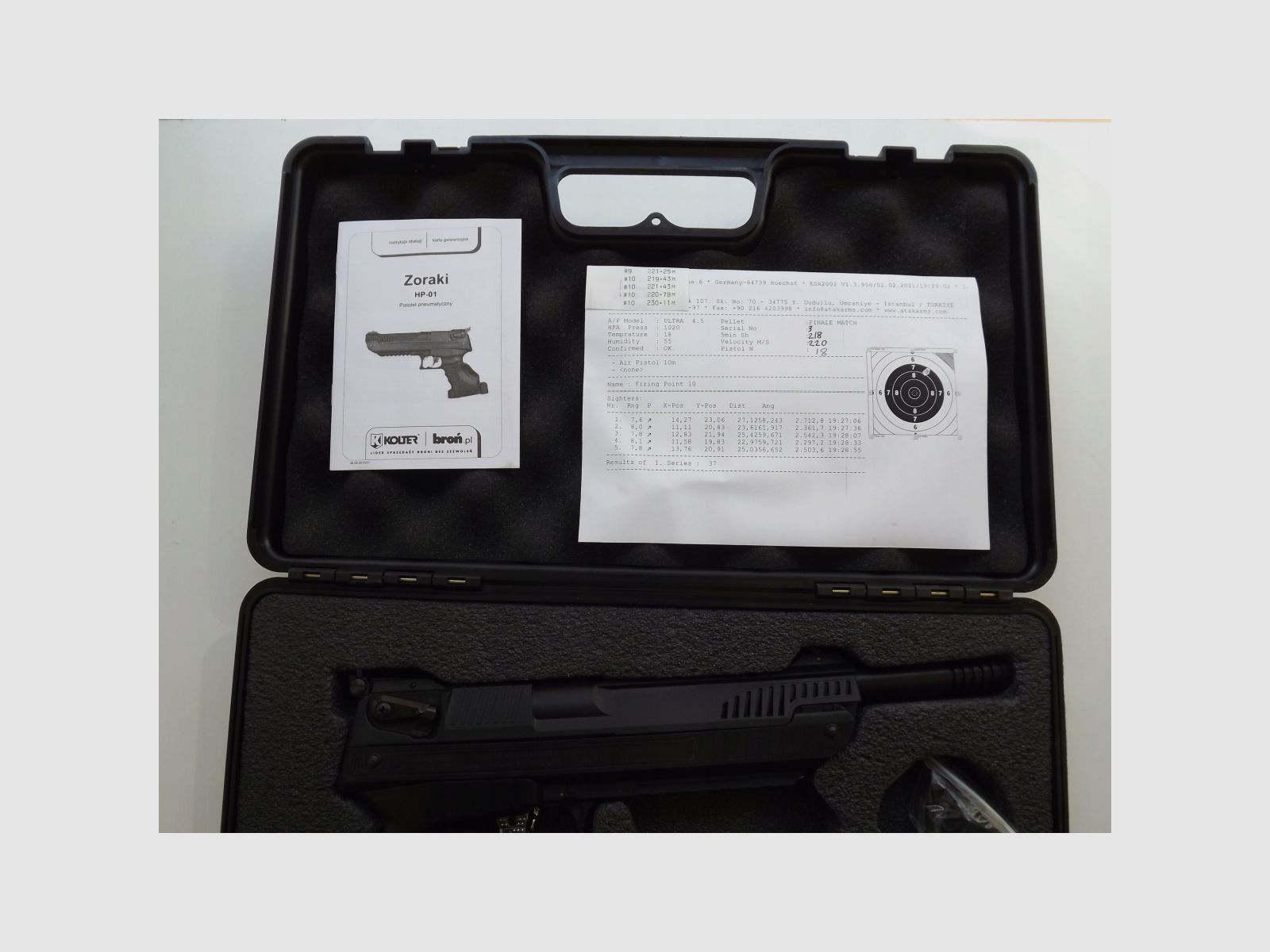 Wiatrówka Zoraki PCA HP-01 ULTRA kal. 4,5mm, zdjęcie 15 z 16