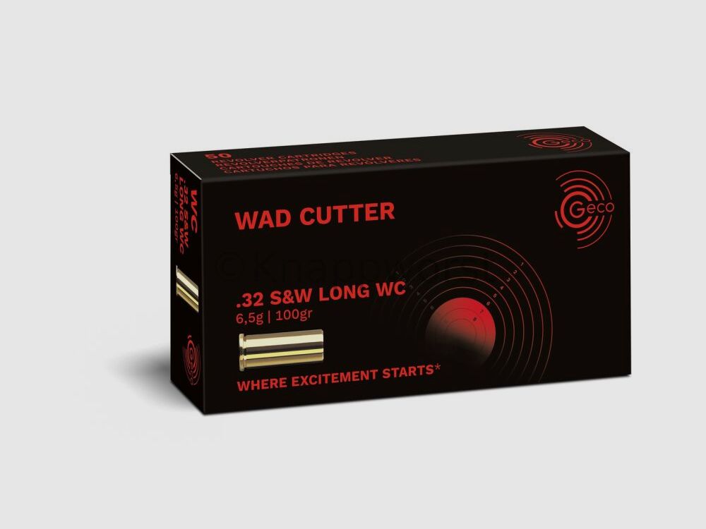 Geco GECO .32 S&W lang WadCutter - LWC 6,5g.