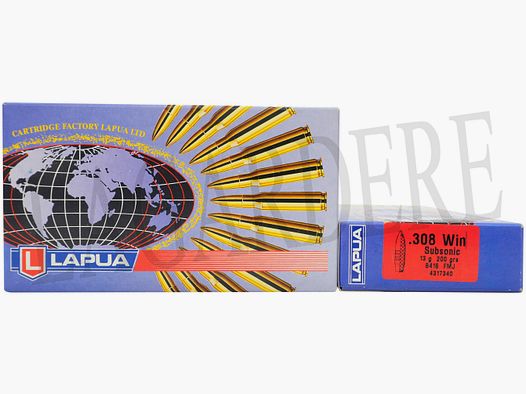 LAPUA SUBSONIC FMJBT 200 GRS