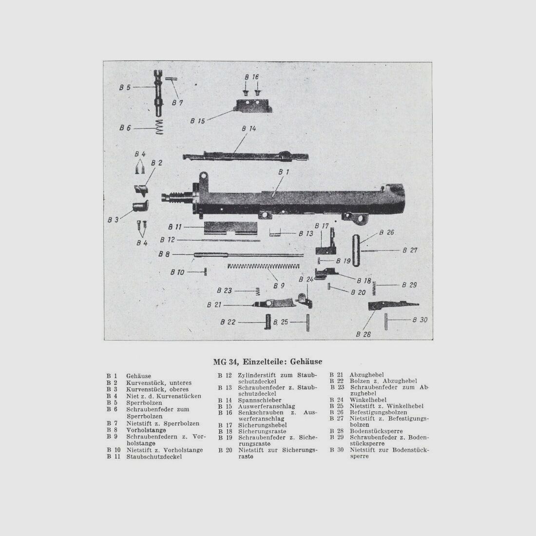 1 Wehrmacht Abzughebel-Bolzen MG34