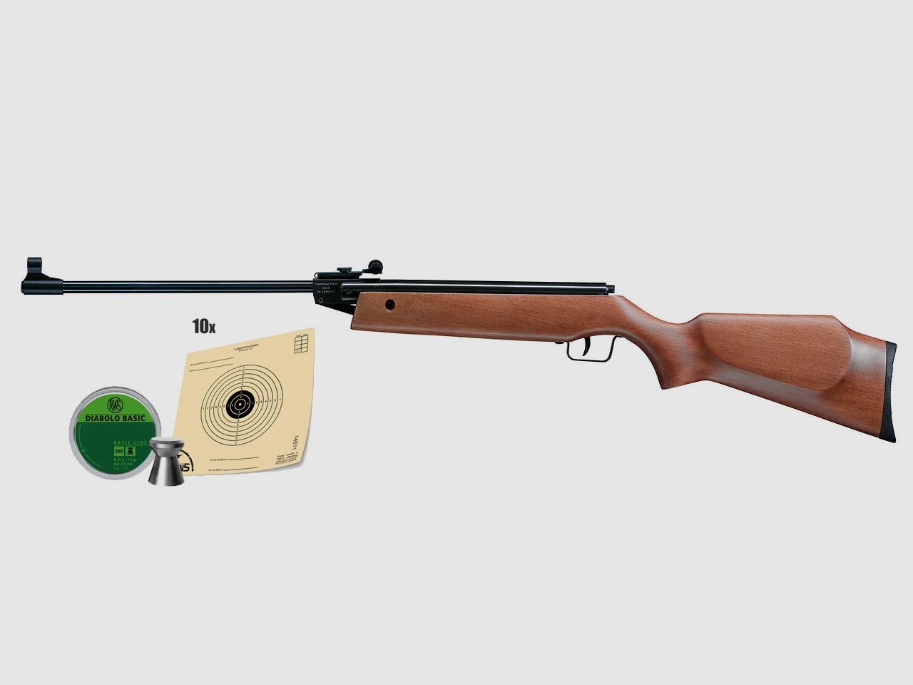 Vorteilspack Knicklauf Luftgewehr Umarex Perfecta 45 Holzschaft Kaliber 4,5 mm (P18)