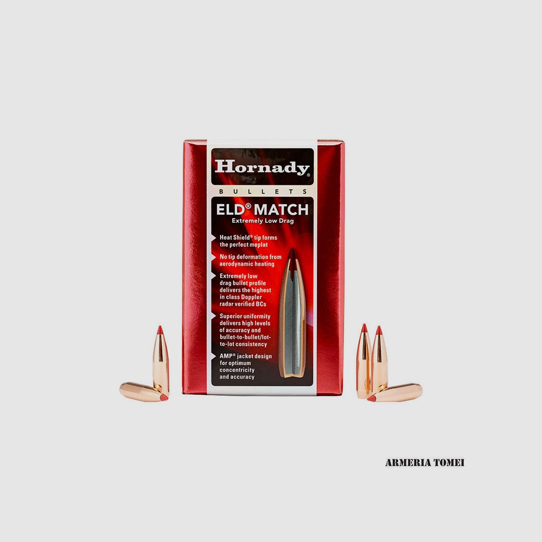 WIEDERLADUNGSGESCHOSSE – HORNADY ELD-MATCH 308″ 208GR (100 STÜCK)
