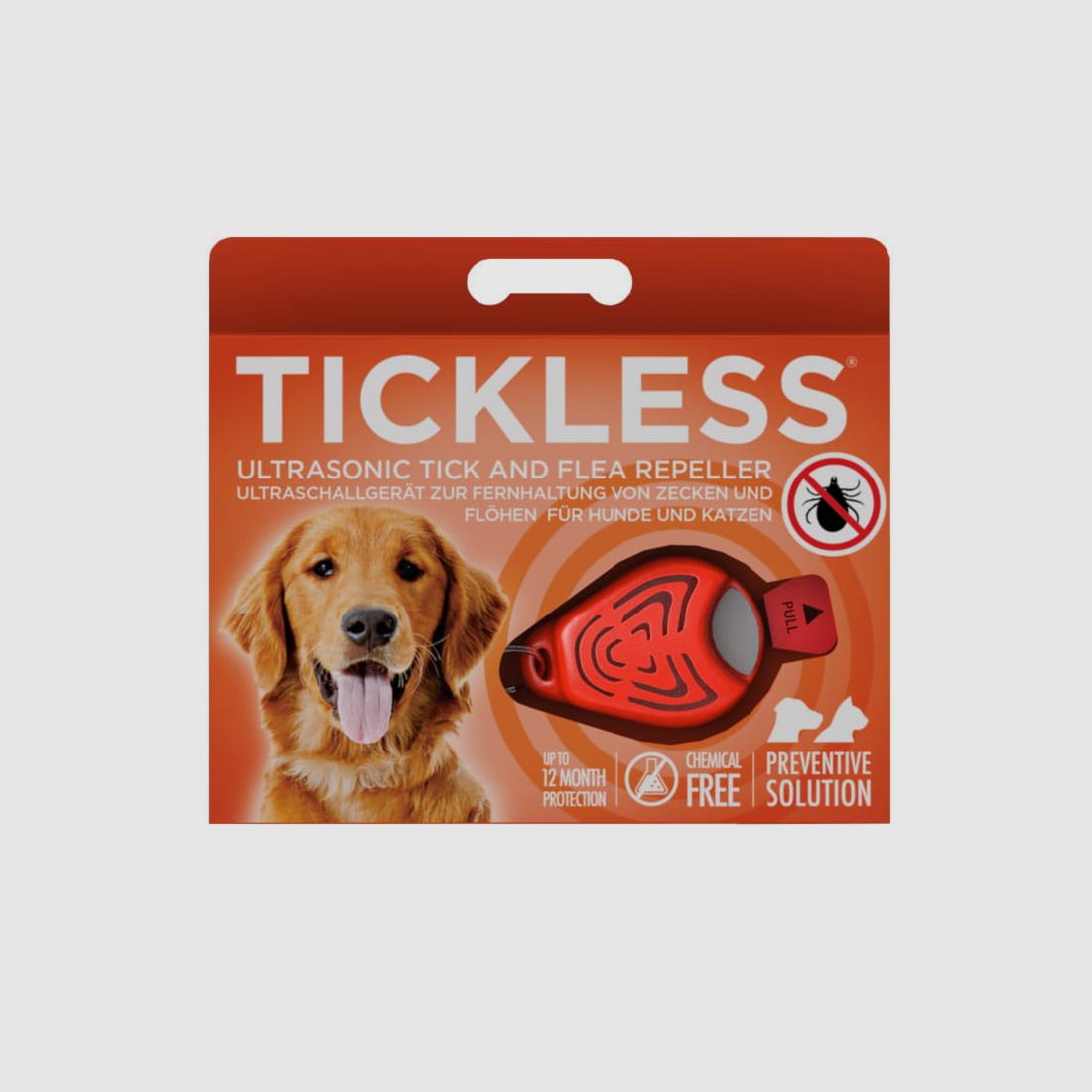 Odstraszacz kleszczy TICKLESS PET ORANGE, zdjęcie 1 z 2