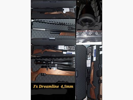 FX Dreamline Pressluftgewehr mit Walnußschaft 4,5mm