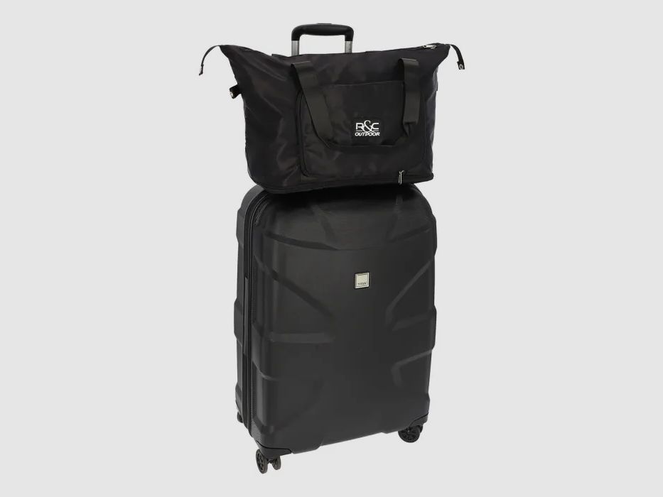 Bolsa de viaje negra plegable