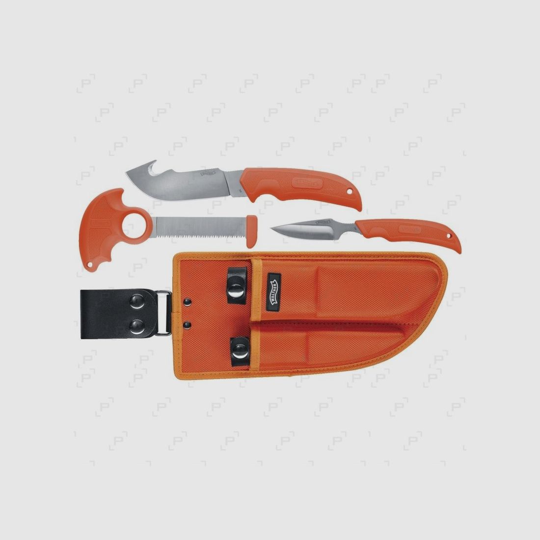 Set de boucher WALTHER HUNTER orange manche TPR